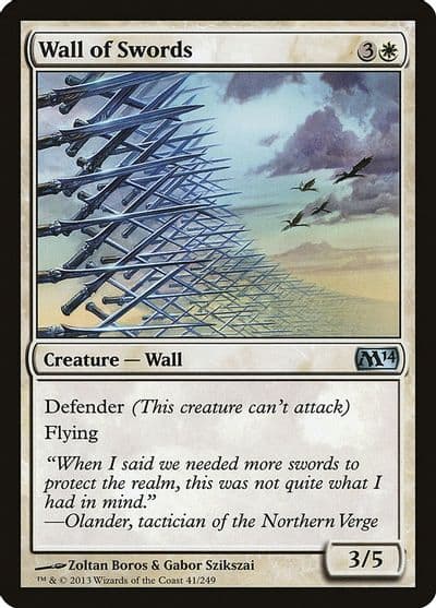 Wall of Swords Magic 2014 (M14) Magic card