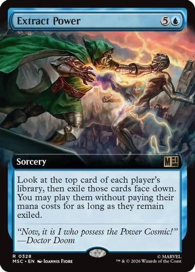 Extract Power Extended Art Commander: Marvel Super Heroes Magic card