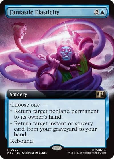 Fantastic Elasticity Extended Art Commander: Marvel Super Heroes Magic card