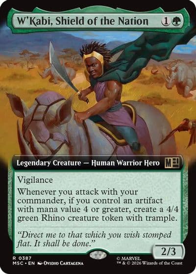 WKabi Shield of the Nation Extended Art Commander: Marvel Super Heroes Magic card
