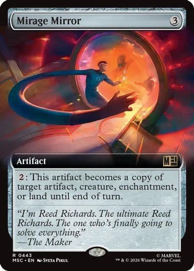 Mirage Mirror Extended Art Commander: Marvel Super Heroes Magic card