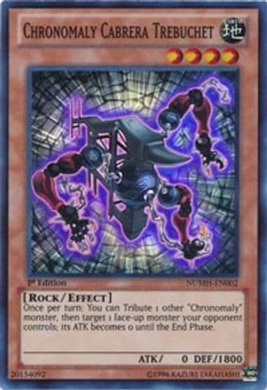 Chronomaly Cabrera Trebuchet Number Hunters Yu-Gi-Oh! card