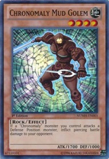 Chronomaly Mud Golem Number Hunters Yu-Gi-Oh! card