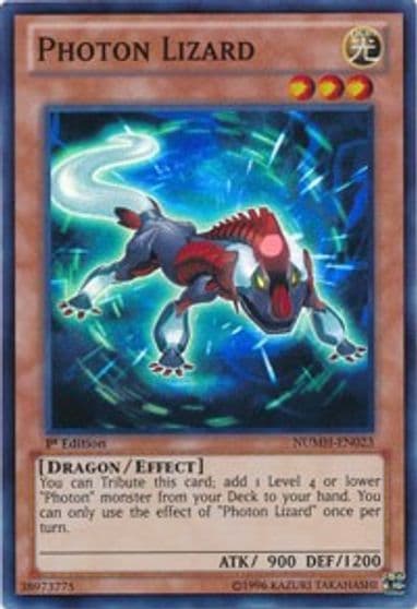 Photon Lizard Number Hunters Yu-Gi-Oh! card