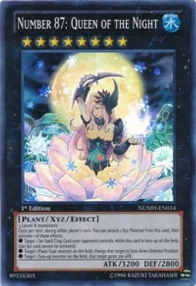 Number 87 Queen of the Night Number Hunters Yu-Gi-Oh! card