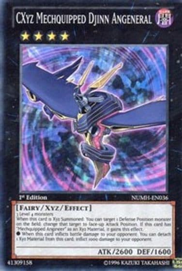 CXyz Mechquipped Djinn Angeneral Number Hunters Yu-Gi-Oh! card