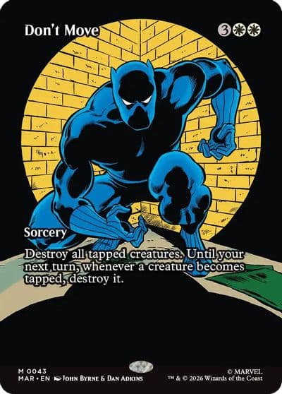 Dont Move Borderless Marvel Universe Eternal-Legal Magic card