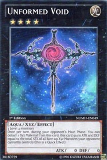 Unformed Void Number Hunters Yu-Gi-Oh! card