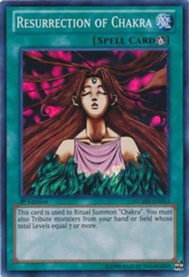 Resurrection of Chakra Number Hunters Yu-Gi-Oh! card