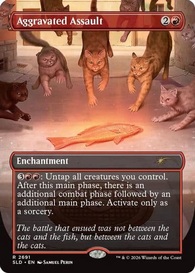 Aggravated Assault 2691 Secret Lair Drop Series Magic card