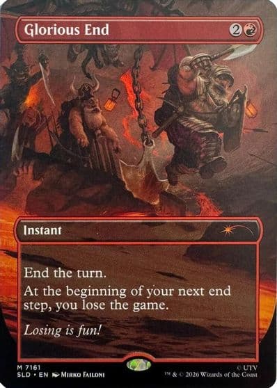 Glorious End Secret Lair Drop Series Magic card