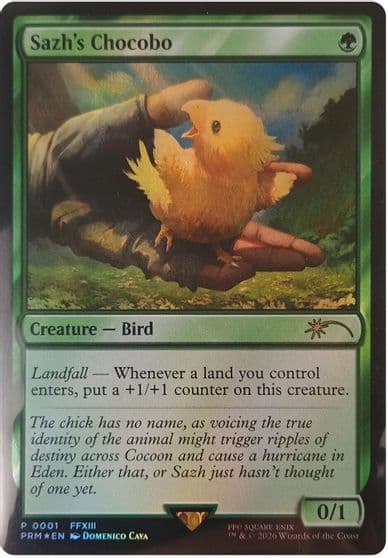 Sazhs Chocobo Unique and Miscellaneous Promos Magic card