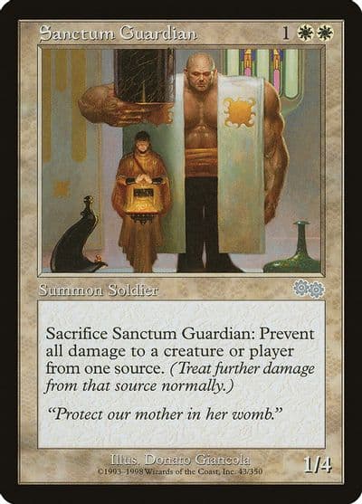 Sanctum Guardian Urza's Saga Magic card