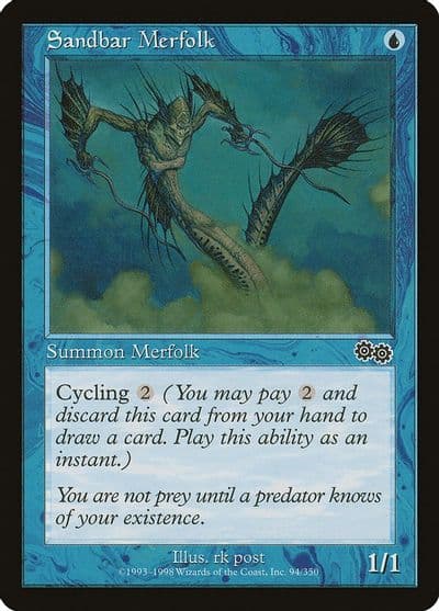 Sandbar Merfolk Urza's Saga Magic card