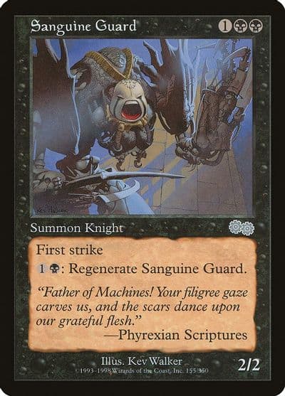 Sanguine Guard Urza's Saga Magic card