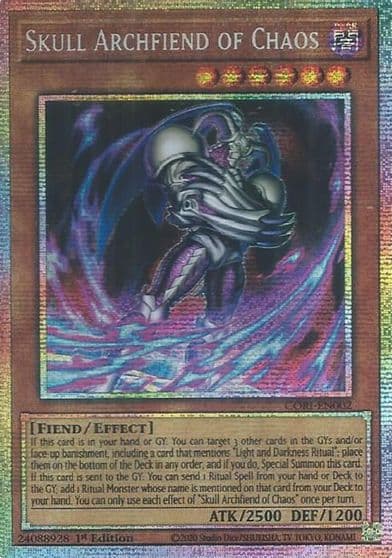 Skull Archfiend of Chaos Starlight Rare Chaos Origins Yu-Gi-Oh! card