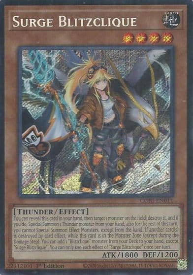 Surge Blitzclique Chaos Origins Yu-Gi-Oh! card