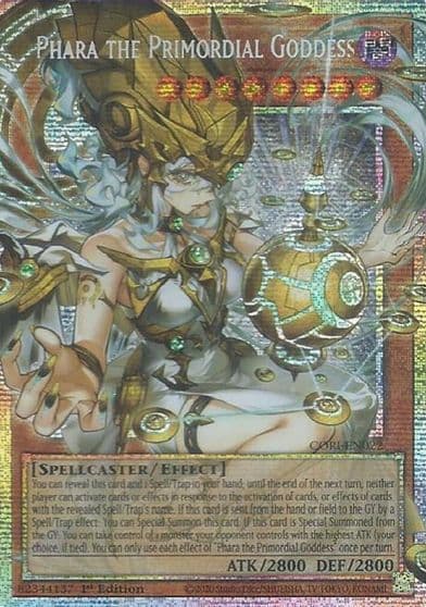 Phara the Primordial Goddess Starlight Rare Extended Art Chaos Origins Yu-Gi-Oh! card