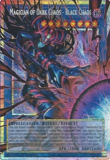 Magician of Dark Chaos Black Chaos Extended Art Chaos Origins Yu-Gi-Oh! card