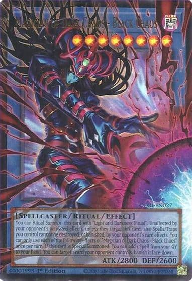 Magician of Dark Chaos Black Chaos Starlight Rare Extended Art Chaos Origins Yu-Gi-Oh! card