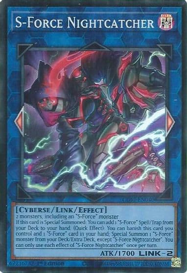 S Force Nightcatcher Chaos Origins Yu-Gi-Oh! card