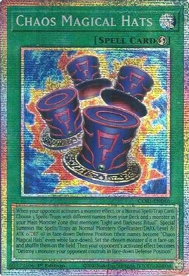 Chaos Magical Hats Starlight Rare Chaos Origins Yu-Gi-Oh! card