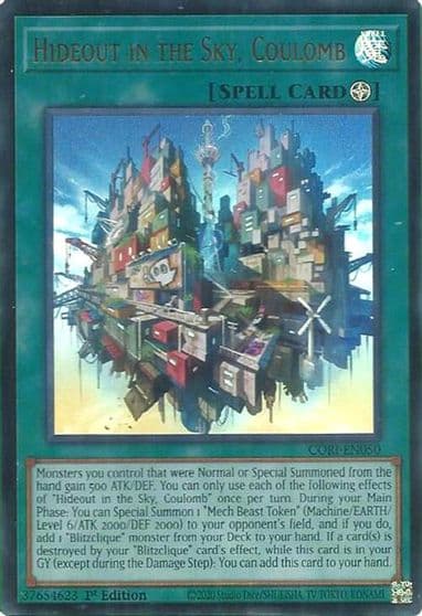 Hideout in the Sky Coulomb Chaos Origins Yu-Gi-Oh! card