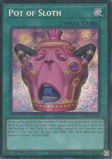 Pot of Sloth Chaos Origins Yu-Gi-Oh! card