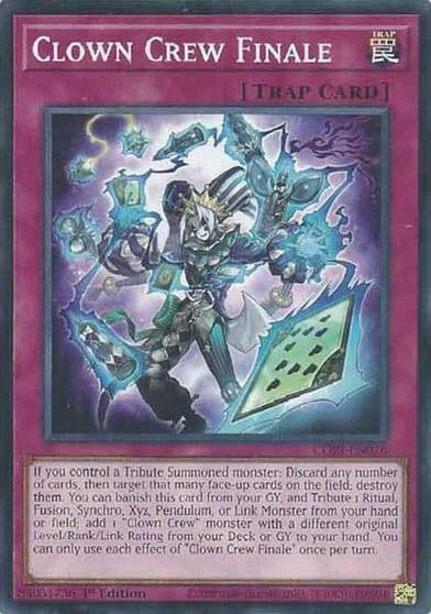 Clown Crew Finale Chaos Origins Yu-Gi-Oh! card