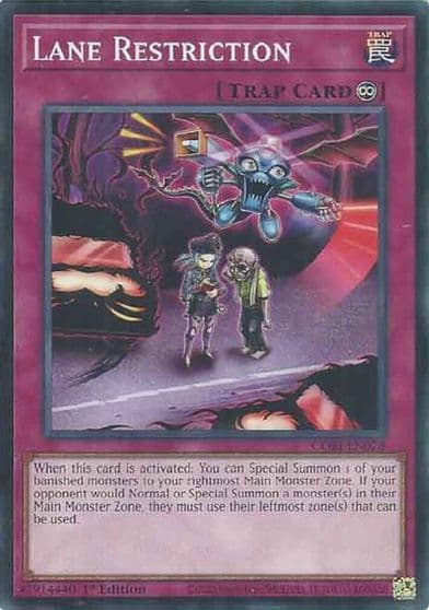 Lane Restriction Chaos Origins Yu-Gi-Oh! card