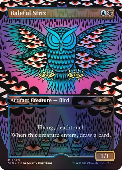 Baleful Strix 2070 Rainbow Foil Secret Lair Drop Series Magic card