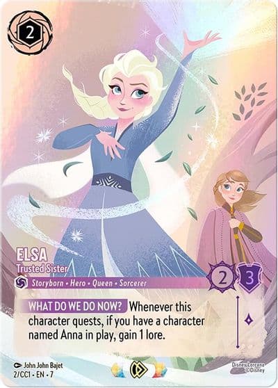 Elsa Trusted Sister Disney Lorcana Promo Cards Lorcana card