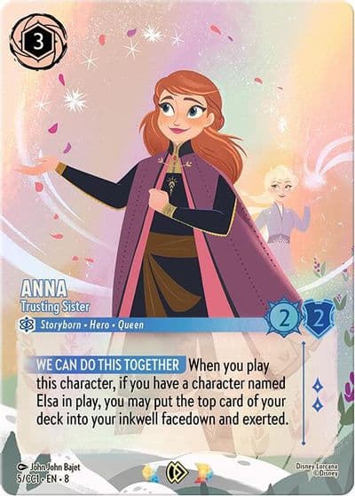 Anna Trusting Sister Disney Lorcana Promo Cards Lorcana card
