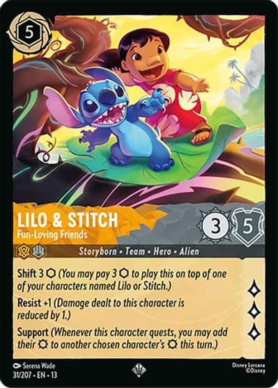 Lilo and Stitch Fun Loving Friends Attack of the Vine! Lorcana card