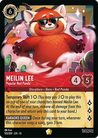 Meilin Lee Popular Red Panda Attack of the Vine! Lorcana card