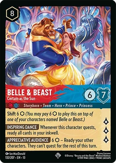 Belle and Beast Certain as the Sun Attack of the Vine! Lorcana card