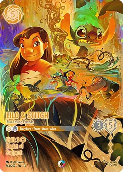 Lilo and Stitch Fun Loving Friends Iconic Attack of the Vine! Lorcana card