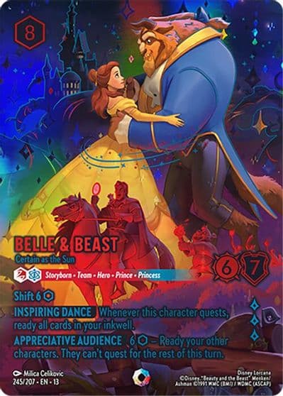 Belle and Beast Certain as the Sun Iconic Attack of the Vine! Lorcana card