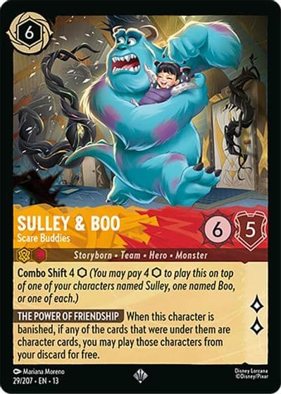 Sulley and Boo Scare Buddies Attack of the Vine! Lorcana card
