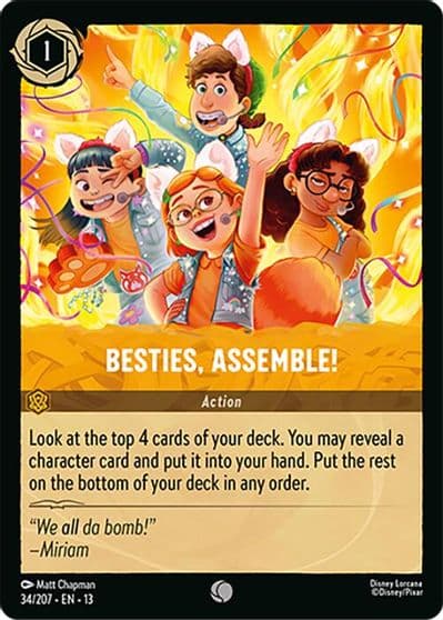 Besties Assemble Attack of the Vine! Lorcana card