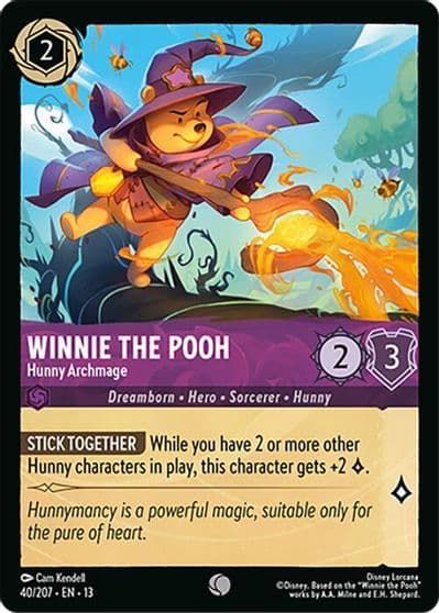 Winnie the Pooh Hunny Archmage Attack of the Vine! Lorcana card
