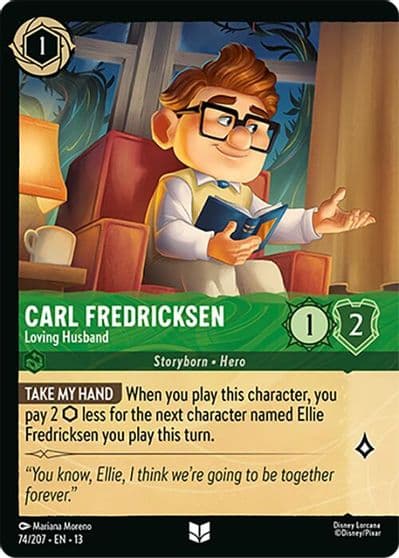 Carl Fredricksen Loving Husband Foil Attack of the Vine! Lorcana card