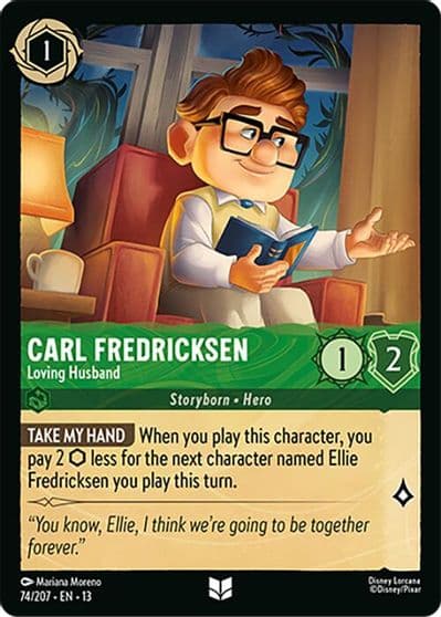 Carl Fredricksen Loving Husband Attack of the Vine! Lorcana card
