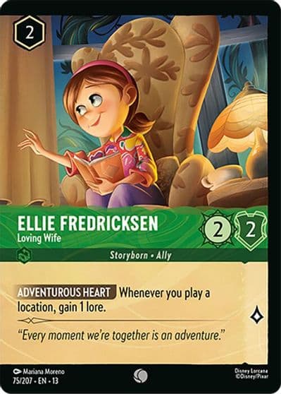 Ellie Fredricksen Loving Wife Foil Attack of the Vine! Lorcana card