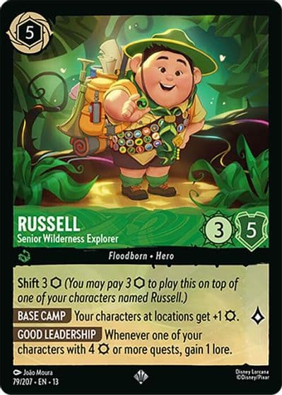 Russell Senior Wilderness Explorer Attack of the Vine! Lorcana card