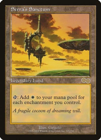 Serras Sanctum Urza's Saga Magic card