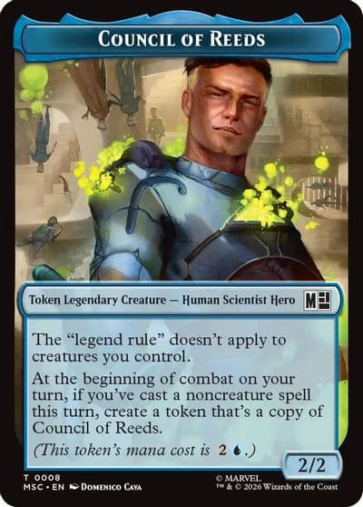 Council of Reeds 008 Construct 014 Double Sided Token Commander: Marvel Super Heroes Magic card