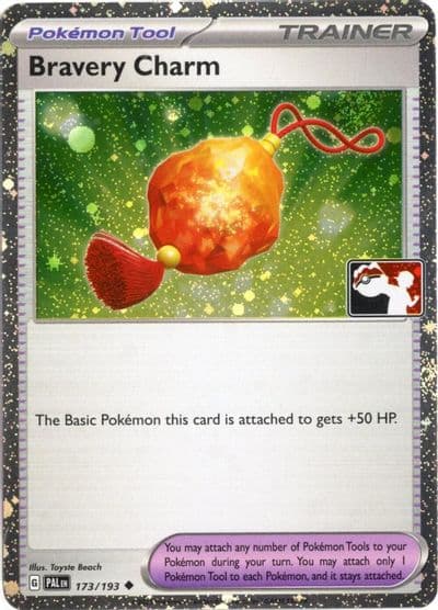Bravery Charm (Cosmos Holo) Prize Pack Series Cards Pokemon card