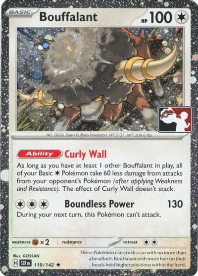 Bouffalant (Cosmos Holo) Prize Pack Series Cards Pokemon card