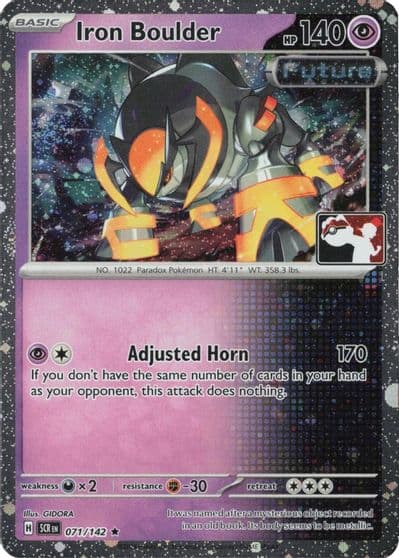 Iron Boulder (Cosmos Holo) Prize Pack Series Cards Pokemon card